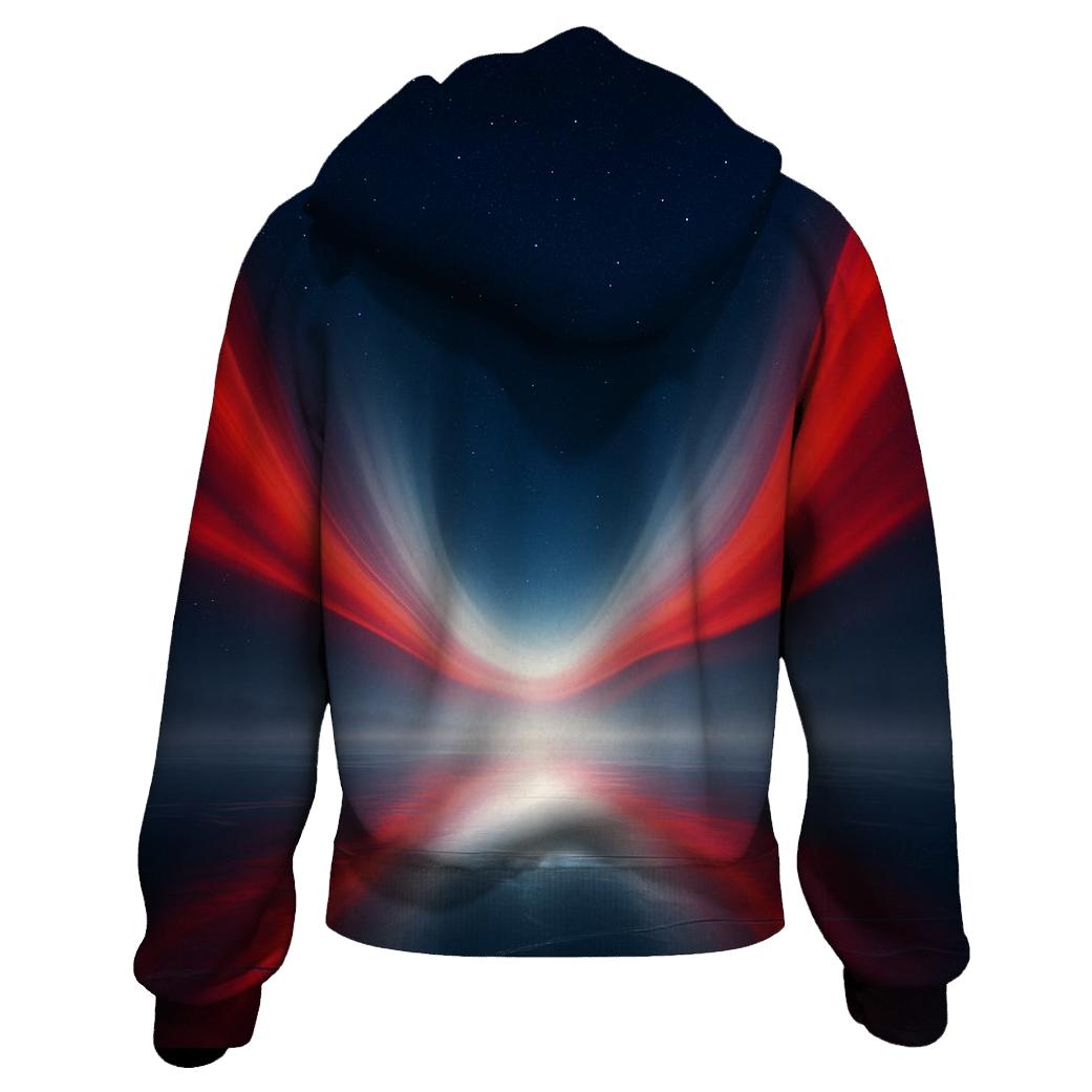 Canada Northern Lights Flag lightweight hoodies