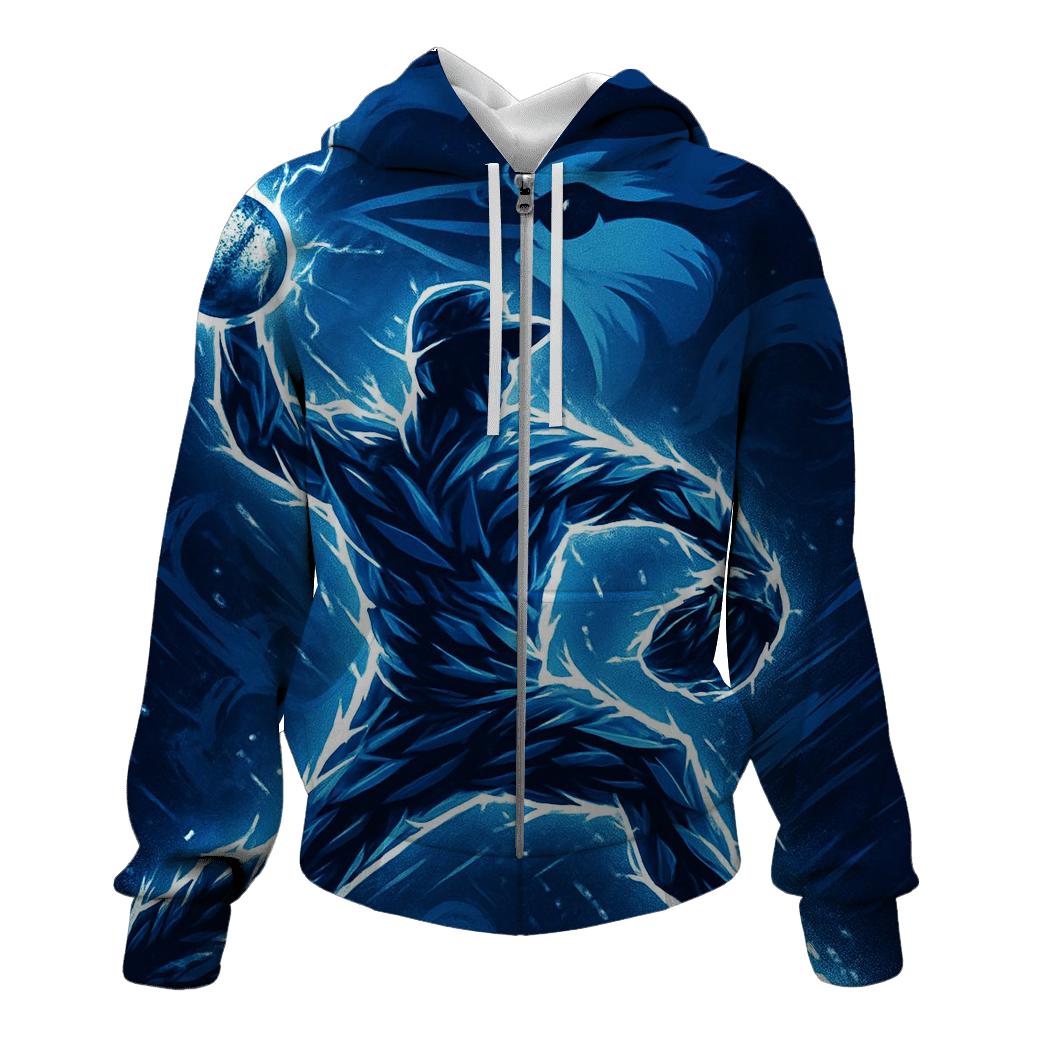 Night Pitcher Silhouette Blue Jays Storm embroidered hoodies