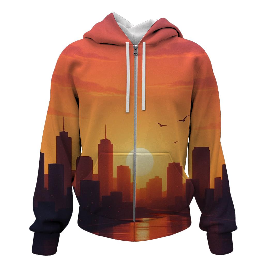Golden Hour Skyline Drift hoodie styles