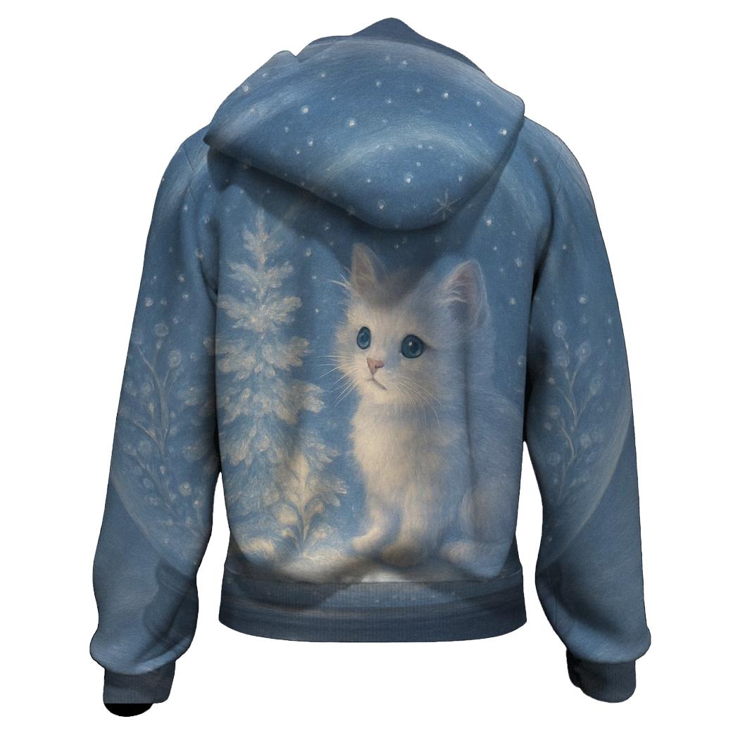 Midnight Snowglobe Cat Garden hoodie styles