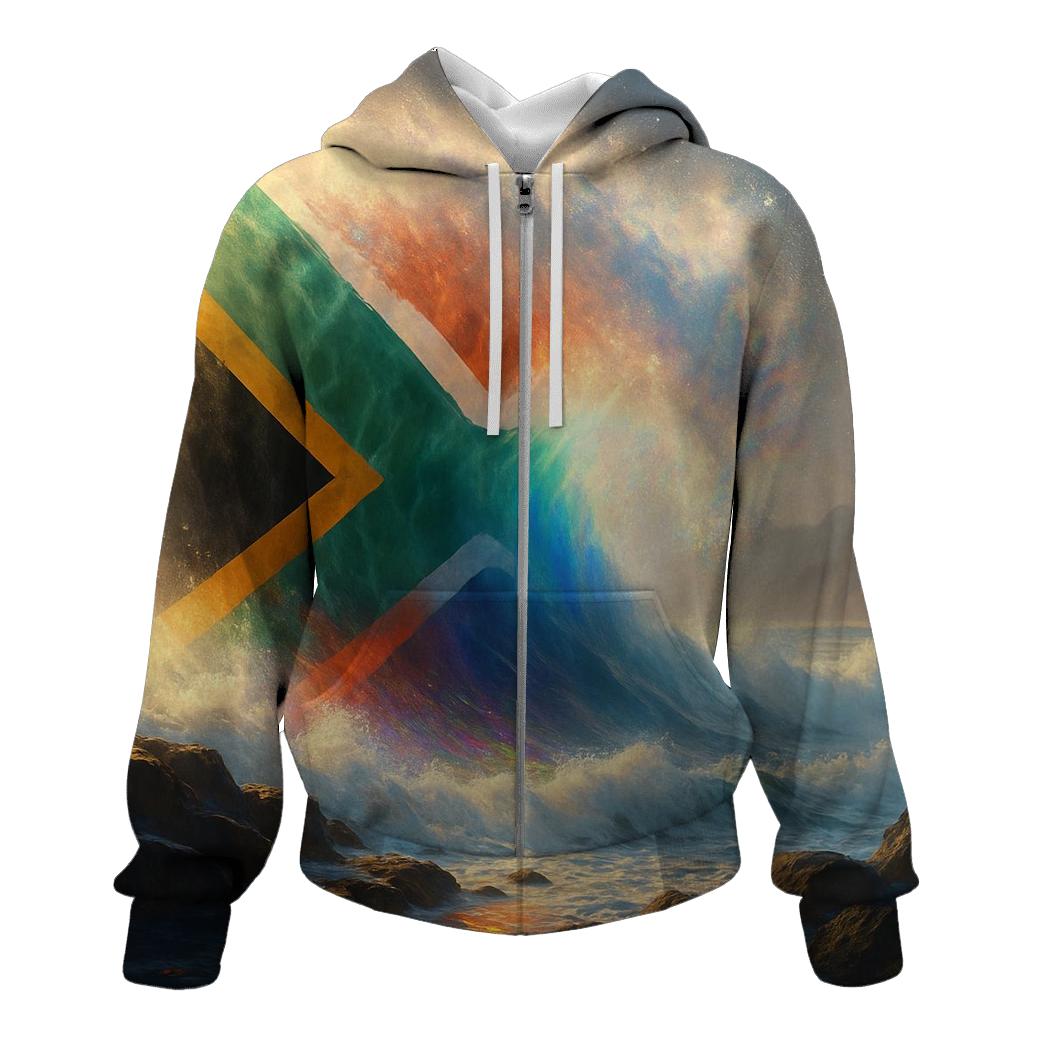 South Africa Ocean Prism Flag hoodie styles