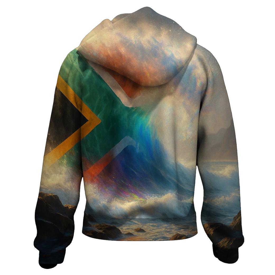 South Africa Ocean Prism Flag hoodie styles