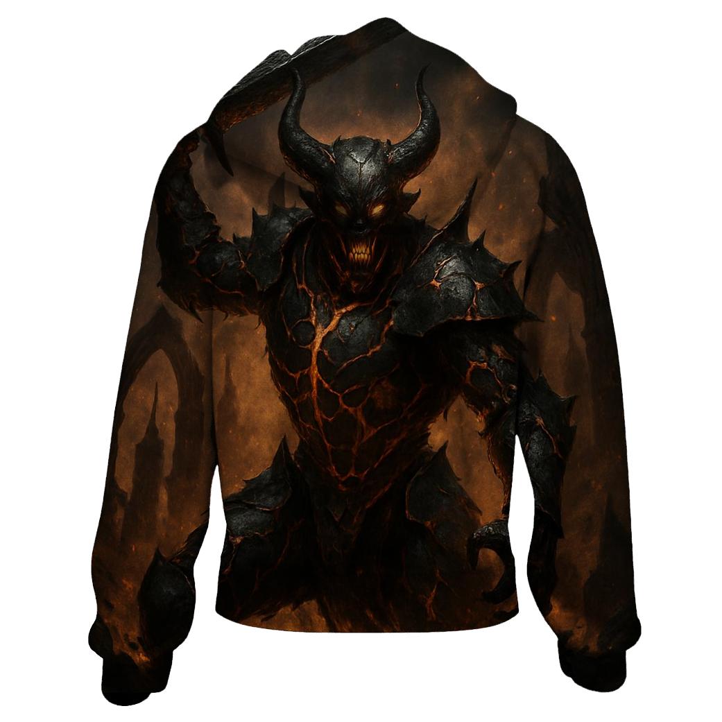 Demon Knight Of The Lava Veins graphic hoodies