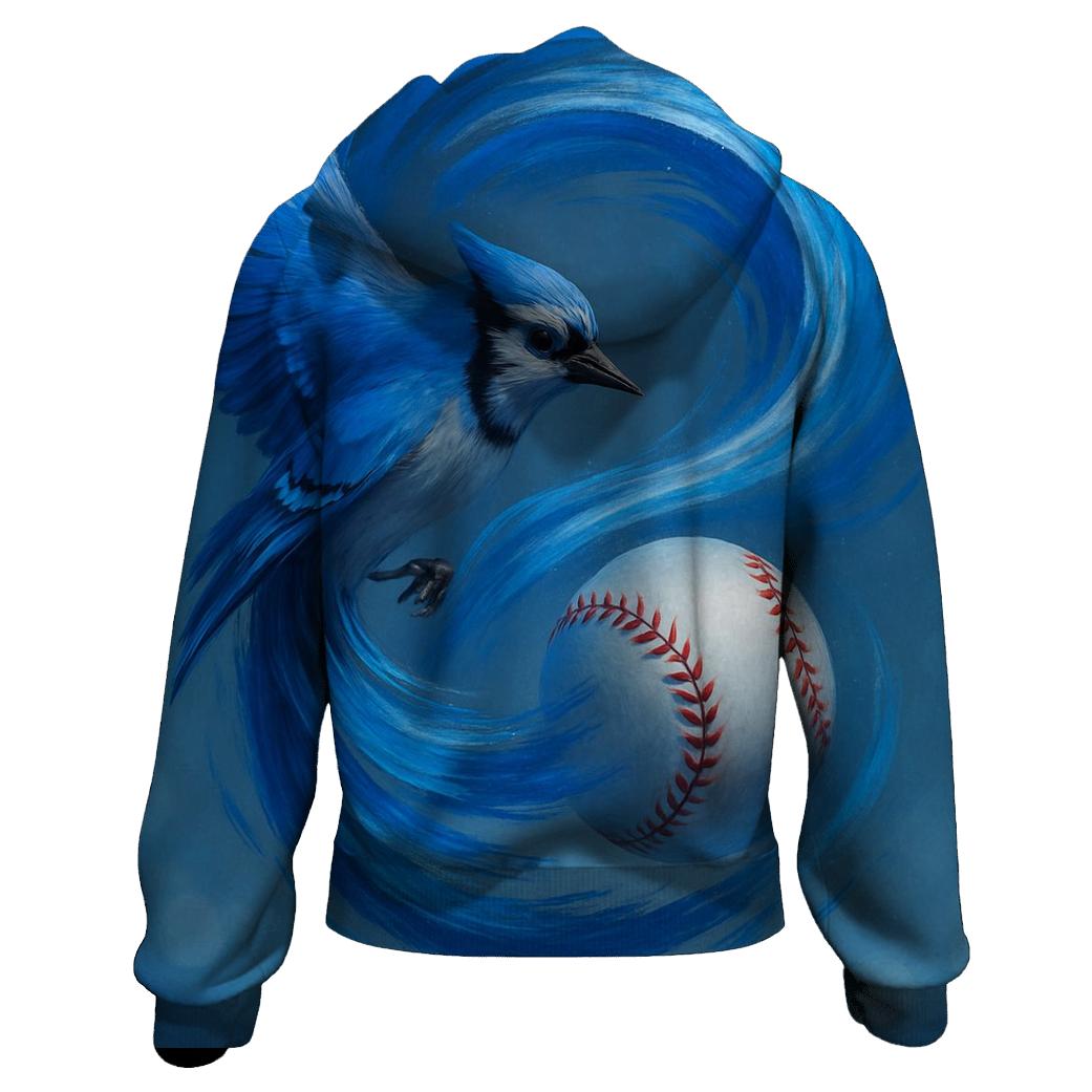 Feather Spiral Rally Blue Jays pullover hoodies