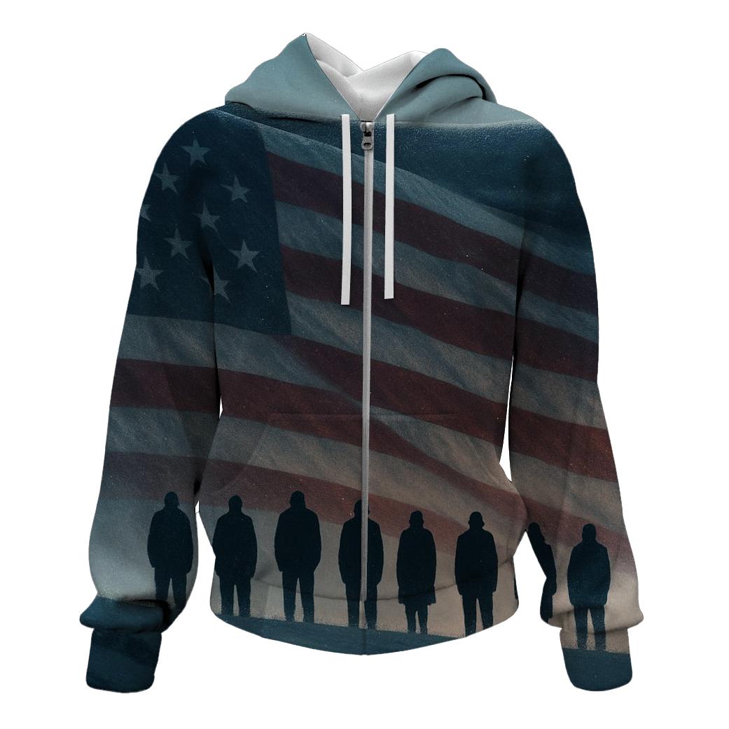 Snowbound Valor Silhouette hoodie designs