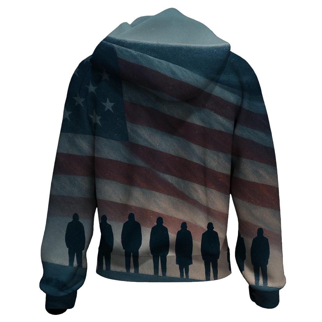 Snowbound Valor Silhouette hoodie designs