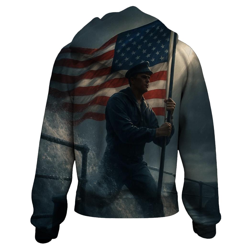Shipwake Stars And Naval Flag Resolve hoodie styles