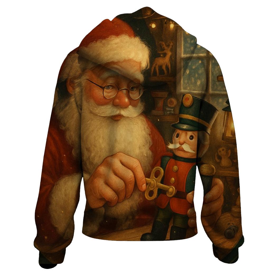 Storybook Workshop Wind Up Santa designer hoodies