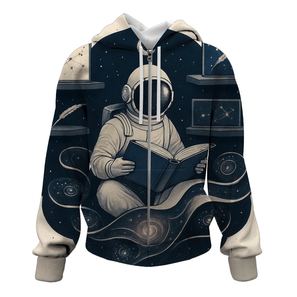 Library Of Folded Light zip-up hoodies