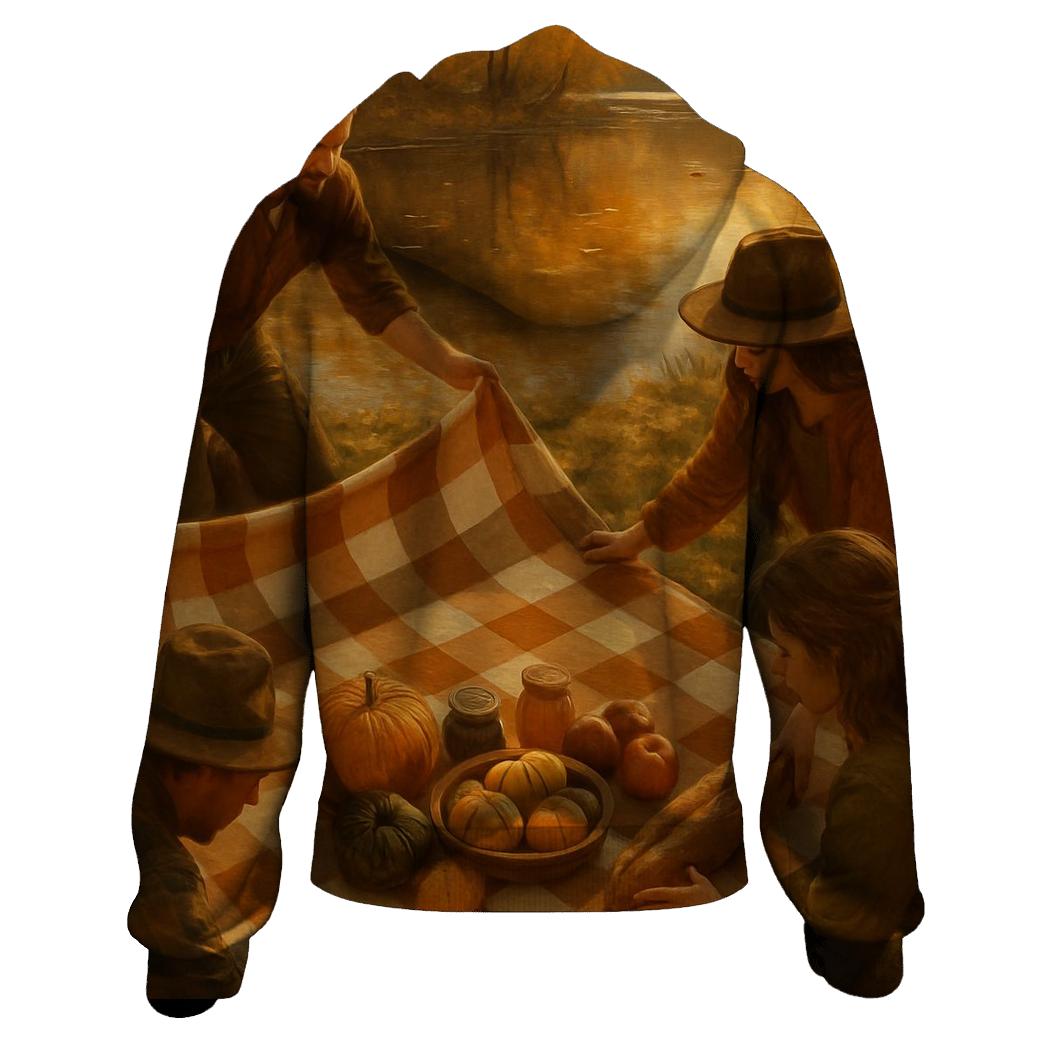 Riverbank Picnic Of Plenty lightweight hoodies