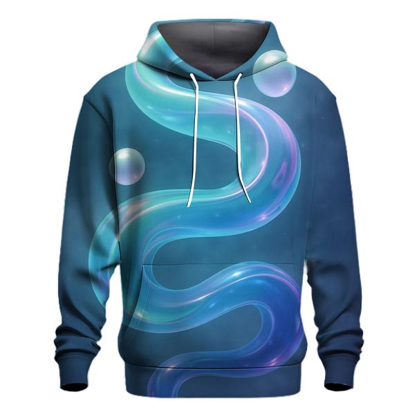 Aurora Marble Drift printed hoodies