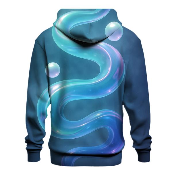Aurora Marble Drift printed hoodies