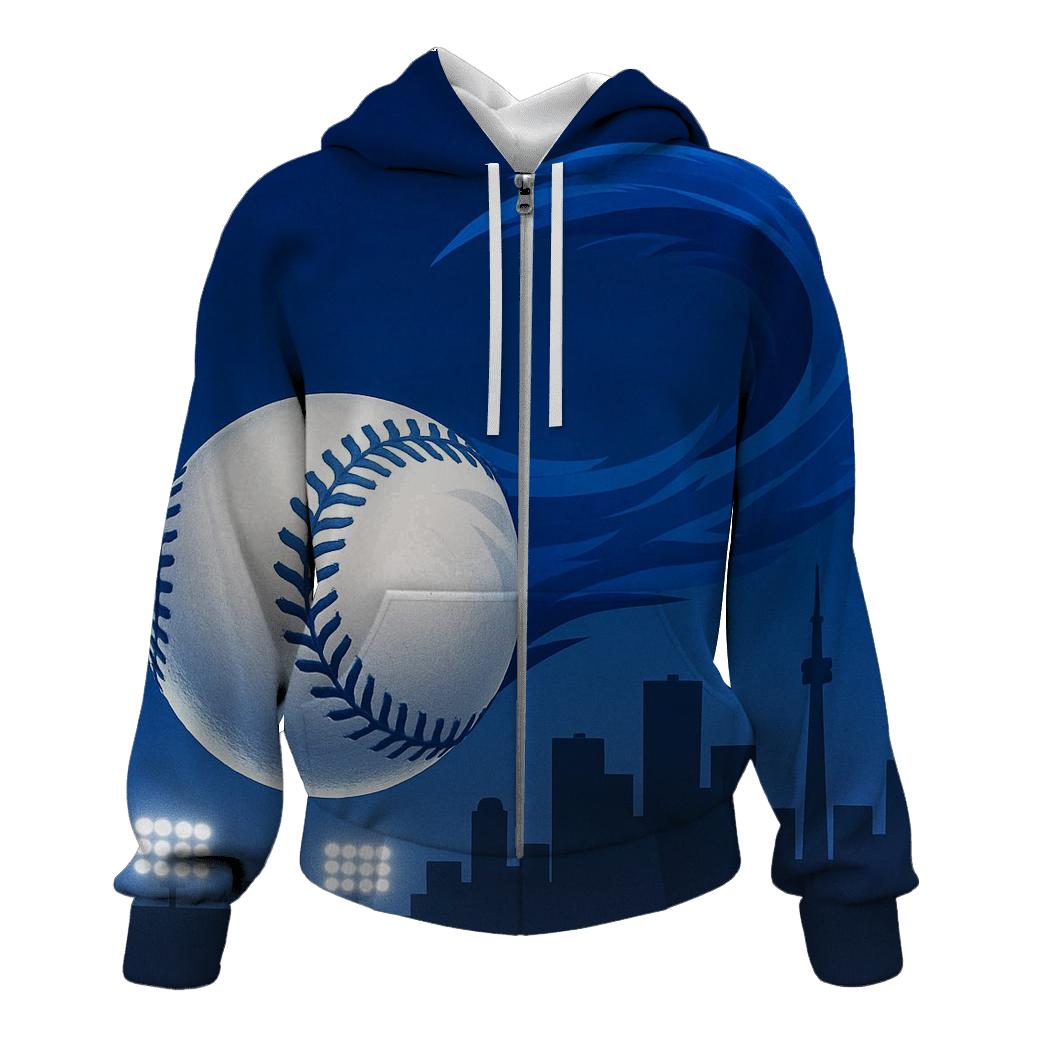 Skyline Curveball In Blue Jays Flight lightweight hoodies