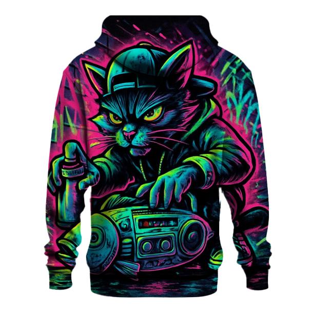 Subway Graffiti Beatbox Cat hoodie designs
