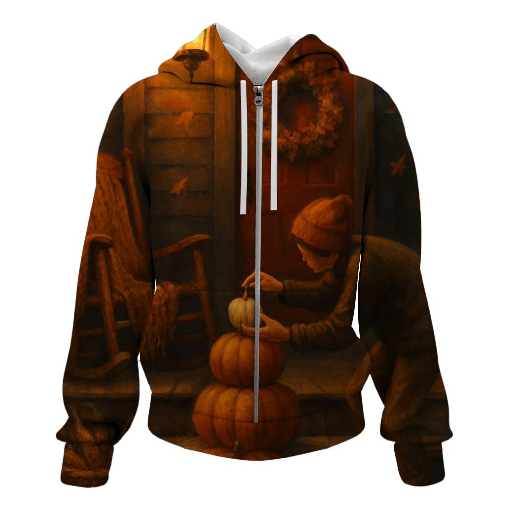 Harvest Moon Porch Welcome Scene graphic hoodies