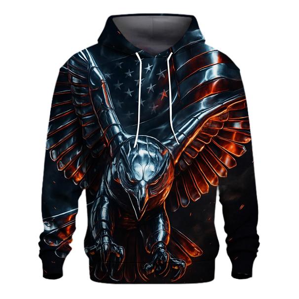 Eagle Of Molten Chrome printed hoodies
