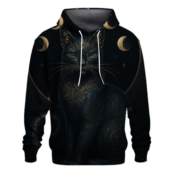 Gilded Eclipse Guardian Cat hoodie designs