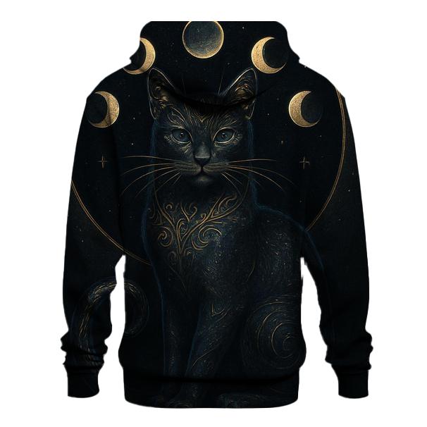 Gilded Eclipse Guardian Cat hoodie designs