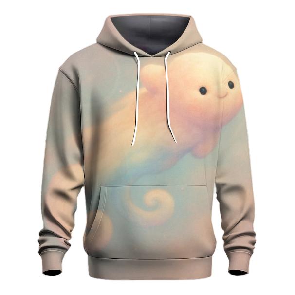 Pastel Comet Pillow Clouds zip-up hoodies