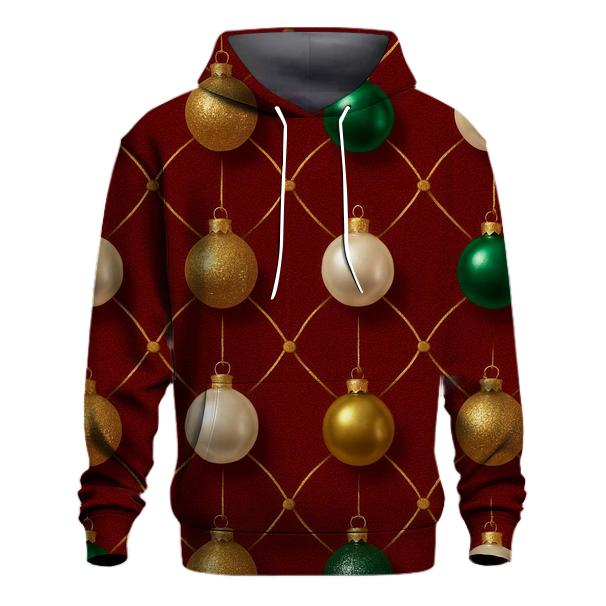 Ornament Lattice Grid On Deep Red Background designer hoodies