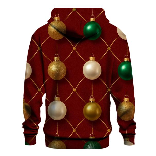Ornament Lattice Grid On Deep Red Background designer hoodies