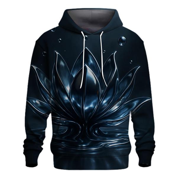Chrome Lotus Melt Geometry zip-up hoodies