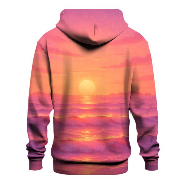Gilded Tide At Dusk heavyweight hoodies