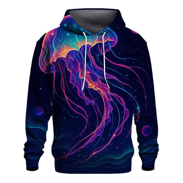 Neon Tide Of The Jelly Nebula premium hoodies
