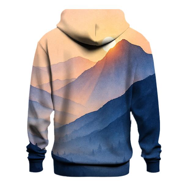 Lavender Ridge Afterglow graphic hoodies