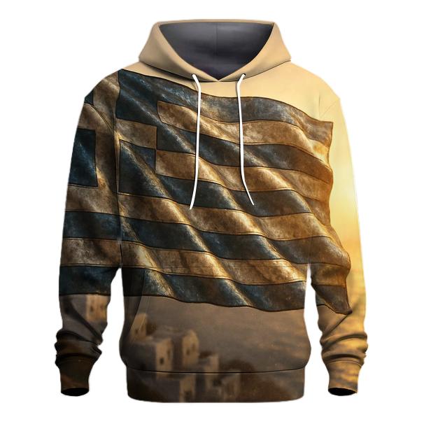 Greece Marble Metallic Flag hoodie trends