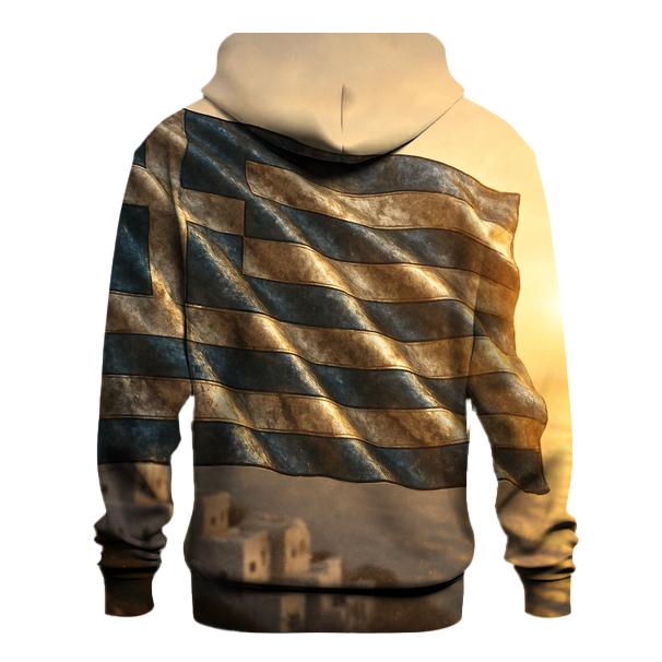 Greece Marble Metallic Flag hoodie trends