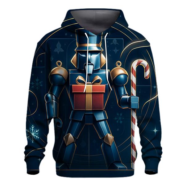 Nutcracker Robot Guarding Gift Vault zip-up hoodies