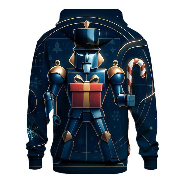 Nutcracker Robot Guarding Gift Vault zip-up hoodies
