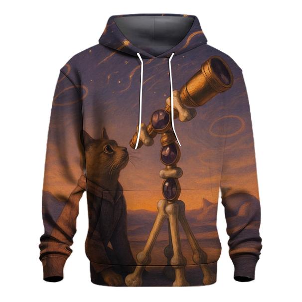 Desert Mirage Astronomer Cat heavyweight hoodies