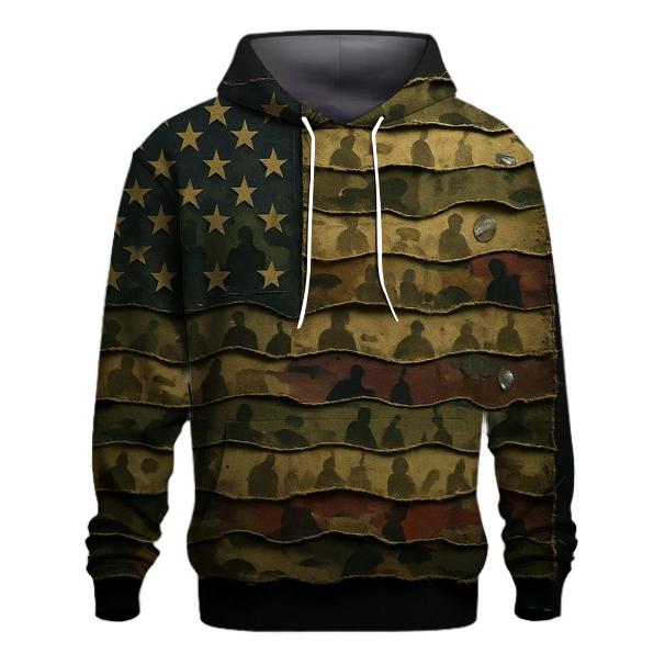 Camouflage Flag Mosaic Of Service hoodies fashion