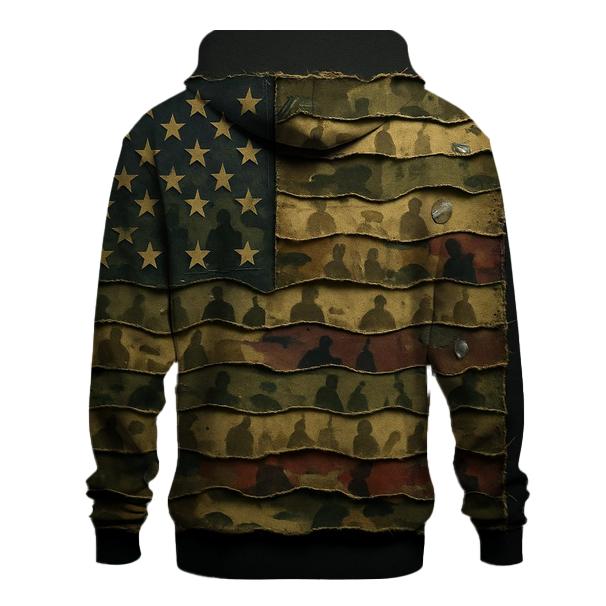 Camouflage Flag Mosaic Of Service hoodies fashion