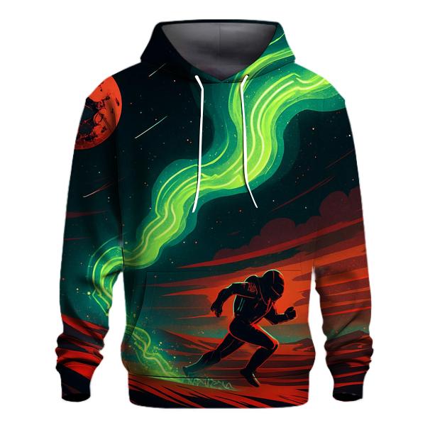 Aurora Circuit Over Mars Dunes hoodie designs