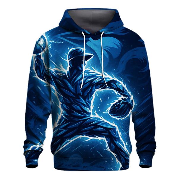 Night Pitcher Silhouette Blue Jays Storm lightweight hoodies