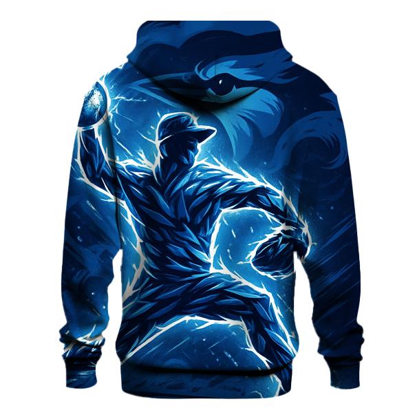 Night Pitcher Silhouette Blue Jays Storm lightweight hoodies