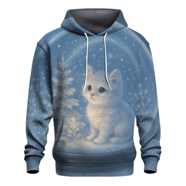 Midnight Snowglobe Cat Garden premium hoodies