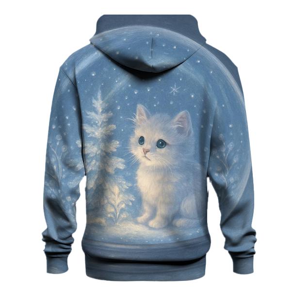 Midnight Snowglobe Cat Garden premium hoodies