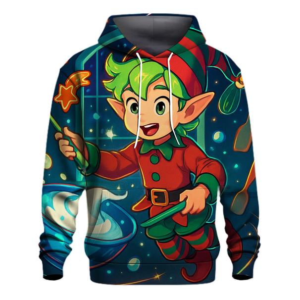 Elf Baking Comet Cookies In Zero Gravity hoodie styles