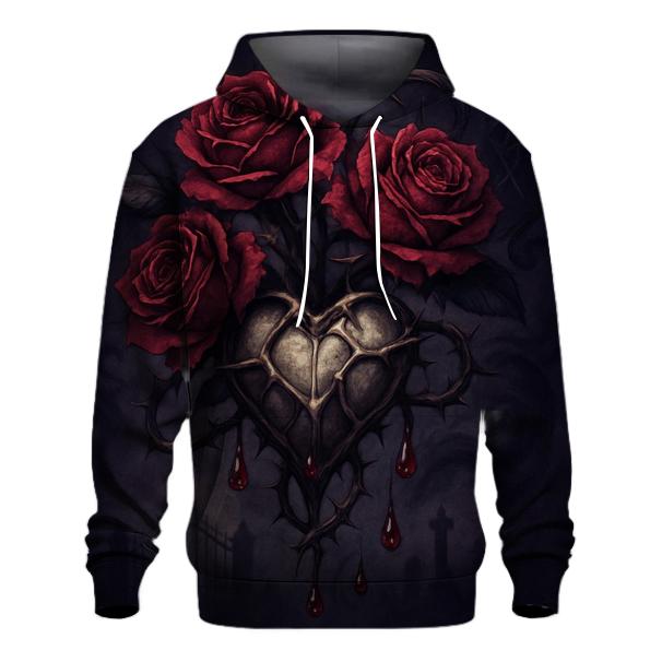 Bleeding Rose Reliquary pullover hoodies