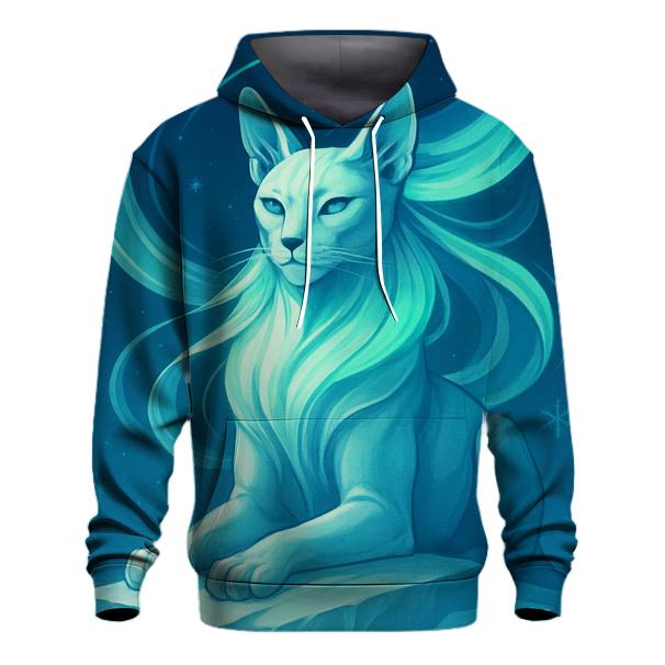 Frozen Aurora Sphinx Cat custom hoodies