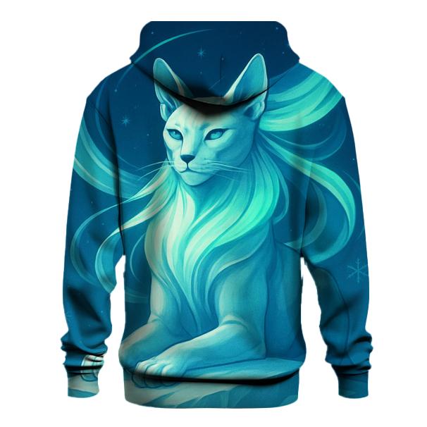 Frozen Aurora Sphinx Cat custom hoodies