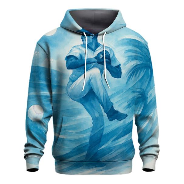 Coastal Windup Under Moonlit Palms printed hoodies