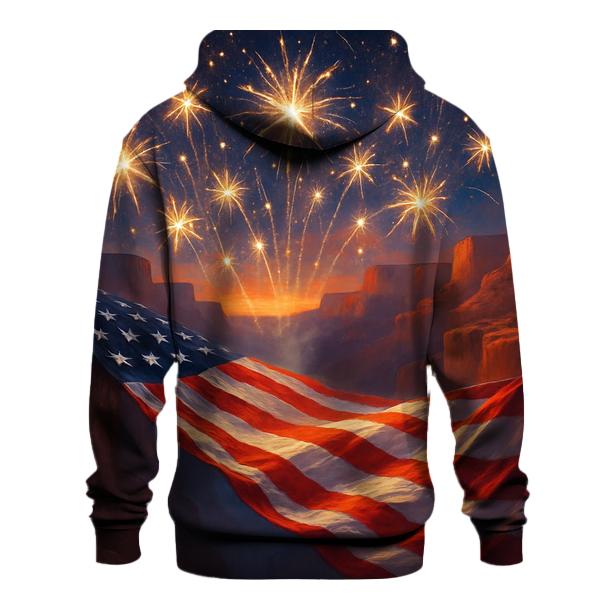 Firework Canyon Flagburst premium hoodies