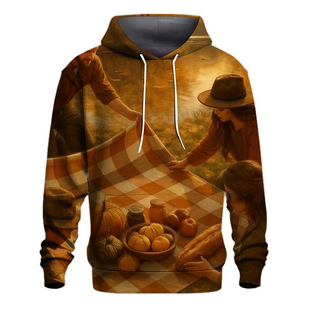 Riverbank Picnic Of Plenty heavyweight hoodies