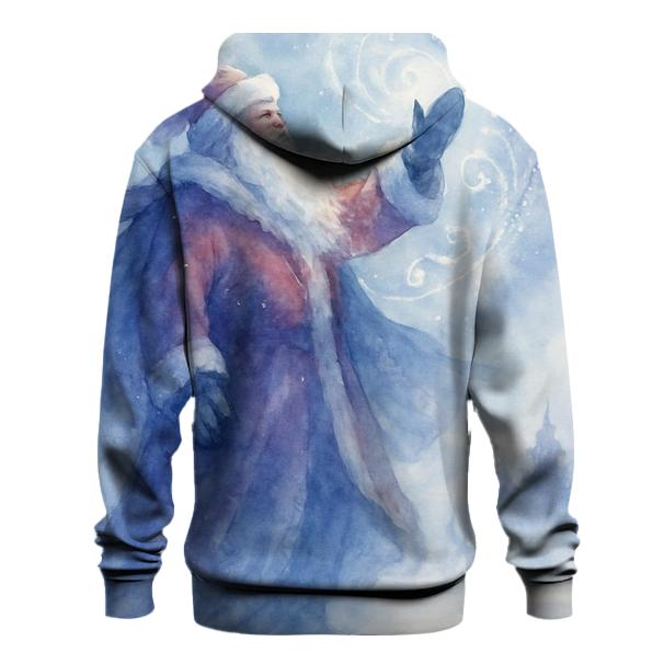 Watercolor Blizzard Guardian Santa hoodie styles