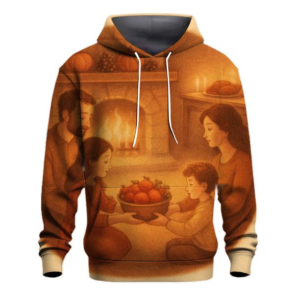 Gratitude Circle By Fireplace custom hoodies